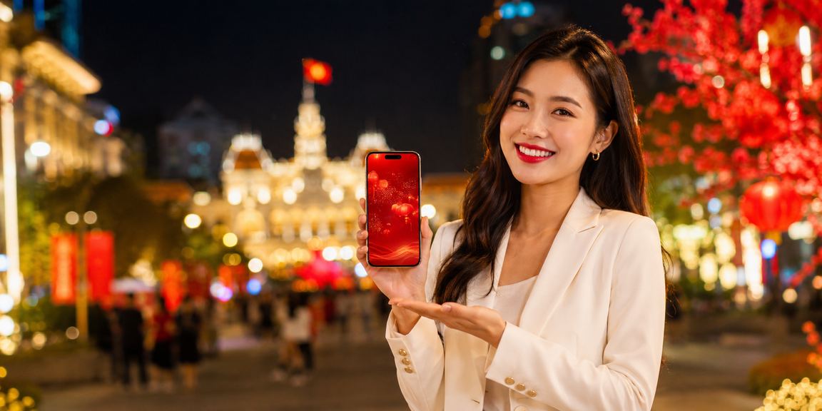 Người dùng tham gia casino trực tuyến trên điện thoại tại lễ hội TP. Hồ Chí Minh
