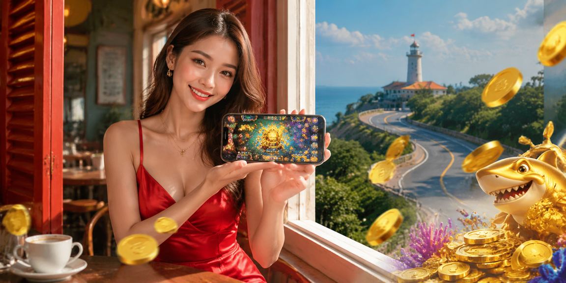 Người dùng chơi casino trên điện thoại di động tại Vũng Tàu bên ly cà phê Việt Nam